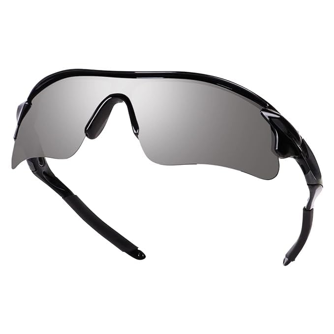 Image of Roshfort Sports Non Polorized Sunglasses UV Protection Sunglass for Men & Women Cycling Running Driving Fishing Multi Shade Glasses ITALIC (Size -Medium)