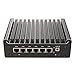 Produktbild HSIPC Alder Lake N100 Quad Core Firewall Micro Appliance, Mini PC, Router PC with 16G RAM 256G SSD, 6*i226-V RJ45 Port AES-NI Compatible with pfsense opnsense
