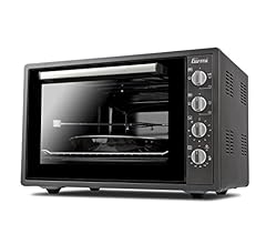 Girmi FE58 Forno Elettrico Ventilato con Girarrosto 300°C, 58 Litri, 1500 W, Lampada interna, Timer, Funzioni base, grill, combinata, Accessori inclusi, Grigio Antracite