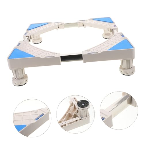 Lave-linge stable avec la base réglable Lurrose étagère plastique robuste - 6