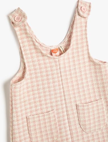 Vestido chicas Koton plain dress casual de cuello redondo 3