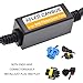 MLAHUIER 2PCS Car LED Headlight Canbus Decoder, 9007 Blinker Resistor, Warning Error Fault Decoder to Fix Bulb Switch Problem, Universal LED Light System Anti-Flicker Harness Adapter