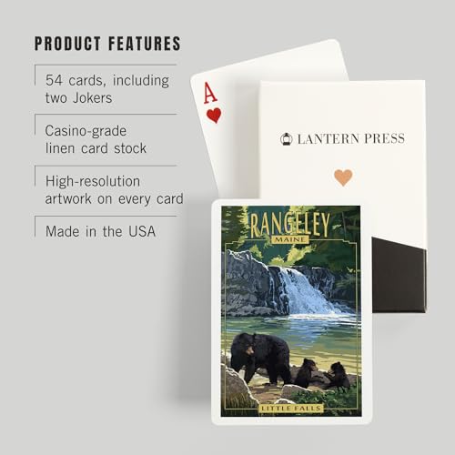 Baraja Lantern Press Rangeley 52 cartas Poker miniatura 3