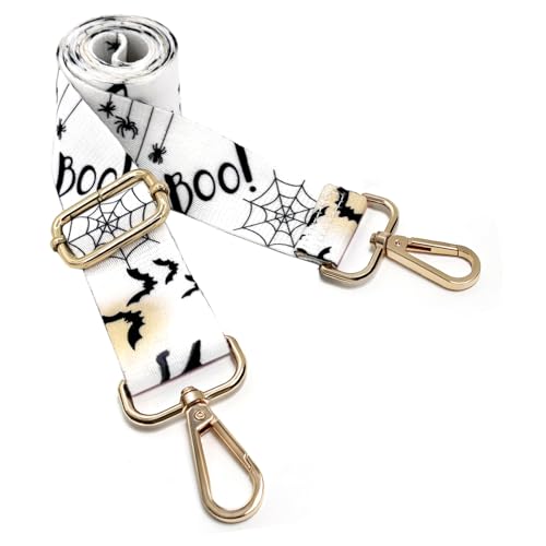 Image of Dsigo Purse Strap, 1.5 inch Wide Gold Alloy Buckle Floral Printing Crossbody Shoulder Strap for Bag Handbag Crossbody Bags
