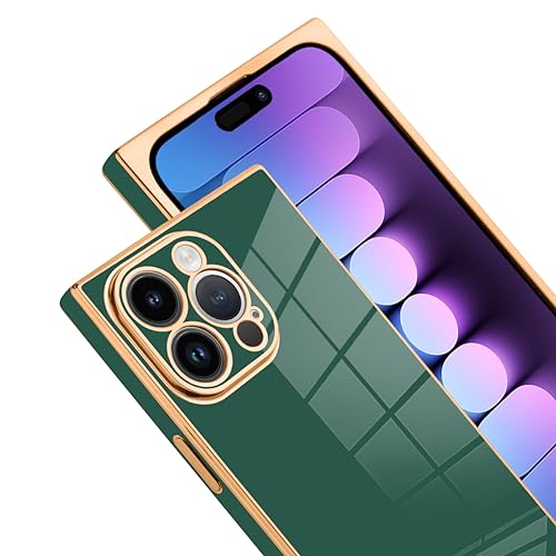 SAKUULO Luxury Rectangle Case for iPhone 15 Pro Max, Green by SAKUULO - Used condition - Image 2