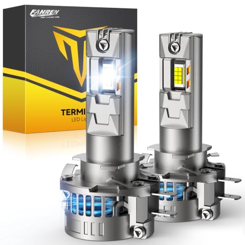 Image of FORENNER H11B Light Bulbs, 10X Ultra Bright with Cooling Fans, 1:1 Mini Size, H11B Bulbs, 3 Min Quick Install, Plug & Play, No Flicker, 6500K Cool White Light, 99% Compatibility, Pack of 2