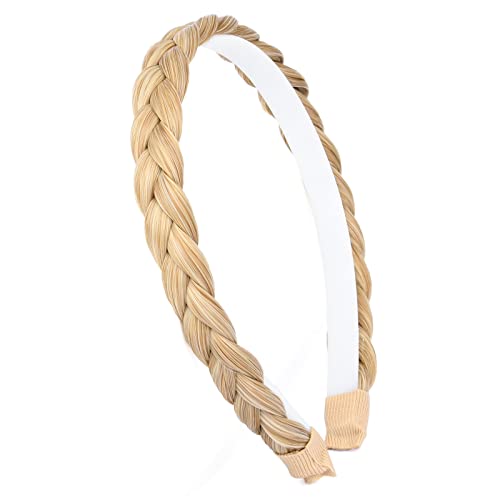 BOBIYA Synthetic Hair Plaited Headband Braid Braided With Teeth Plait Hair Headband With Teeth (Honey Blonde) - Image 2
