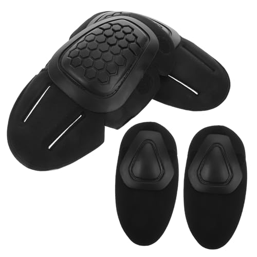 SOESFOUFU Hunting Sports Protective Gear 4pcs Elbow Pads Knee Pads Black Comfortable Wear