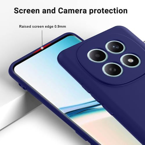 Image of Back Cover Compatible with Mi Redmi Note 15 5G | Full Camera Protection | Premium Liquid Silicon Case | Flexible Bumper Case for Mi Redmi Note 15 5G / Note 15 SE 5G / Poco M8 5G (Dark Blue)