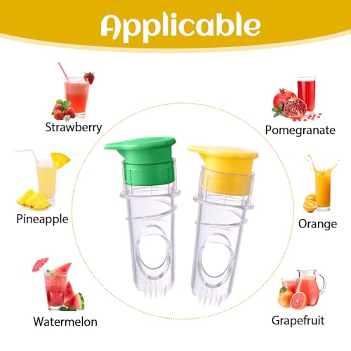 Presse-agrumes manuel pour citrons et oranges, 2 unités avec bec verseur – Image 6