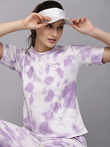 Image of Tarshika Women Women's Tie Dye Printed Short Sleeve Long Tracksuit Co-ord Set