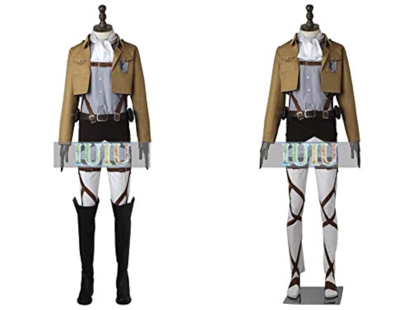 進撃の巨人　制服 リヴァイ 20cm 革 Amazon.co.jp: 進撃の巨人 リヴァイ coat style ノンスケール