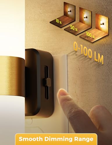 Image of L LOHAS LED Dimmable Night Light 2 Pack, Dusk to Dawn Sensor Nightlight | Support 0-100 Lumen Brightness Ajdustable, 3000K Soft White