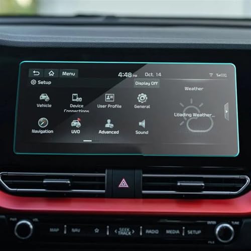 Film Protection en Verre Trempé pour Navigation GPS Kia Niro 2020 2021 10,25 Pouces