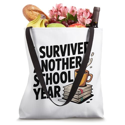 Bolso tote para maestro I Survived Another School Year miniatura 4