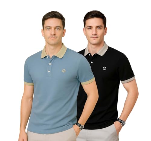 Image of Lymio Polo T Shirt for Men || T Shirt for Man || Collar T Shirt Style Men (Packs Also Available) (Polo-44-47)