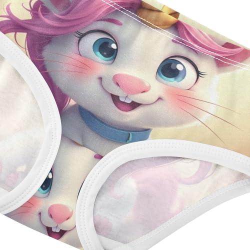 Cotton Girls Underwear Toddler Cute Unicorn Cat Floral Little Girl Panties Designer Underpants Briefs 2t4