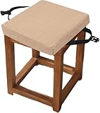 DISEÑO DE HEBILLA ANTIDESLIZANTE: El cojín del asiento está diseñado con una hebilla antideslizante que lo asegura de forma excelente. Este diseño antideslizante es fácil de usar y lo fija eficazmente a sillas y taburetes sin que se resbale.