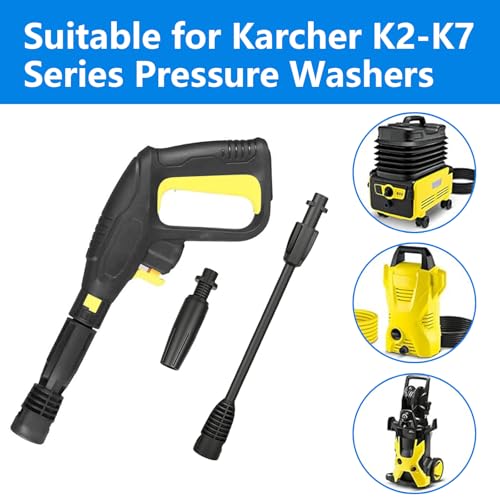 Xynovia Pressure Washer Gun Replacement for Karcher,Quick-Connect Trigger Gun with 40" Extension Lance & Adjustable Nozzle fits for Karcher K2 K3 K4 K5 K6 K7 Models(2175PSI) 5 Xynovia Pressure Washer Gun Replacement for Karcher,Quick-Connect Trigger Gun with 40" Extension Lance & Adjustable Nozzle fits for Karcher K2 K3 K4 K5 K6 K7 Models(2175PSI) - Image 5
