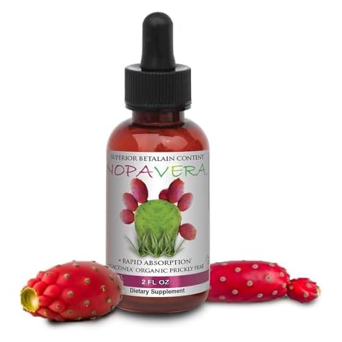 Essential Source Nopavera Natural Nopal Cactus Supplement - Healthy Betalains-Rich Liquid Concentrate Drops for Joints - Immune System Support, Helps Ease Swelling - Fruit Flavor, 2fl oz Cover