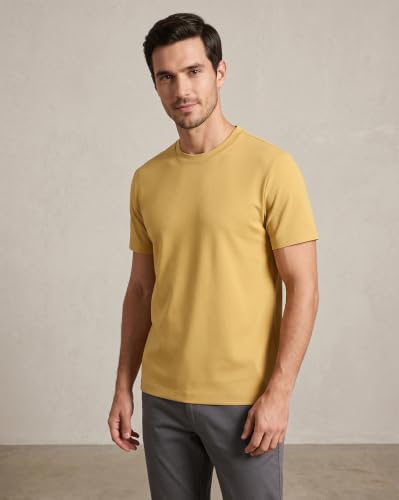 Image of NOBERO 100% Cotton T Shirts for Men Stylish | Regular Fit | Solid T Shirts for Men 180 GSM Combed Cotton | Round Neck Half Sleeve