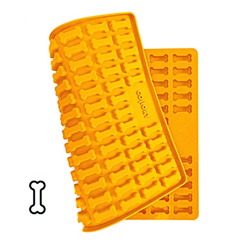 Collory Medium Knochen (3,2cm) Silikon Backmatte, Backform für mittlere DIY Hundekekse und Leckerlis, Knochenbackform, Pralinenform, Schokoladenform, Antihaftend und Lebensmittelecht (BPA-Frei)