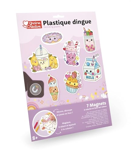 Graine Créative Kit Plastique dingue - Magnets Kawaii