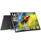 Intehill 4K Tragbarer Monitor 13,4 Zoll IGZO Panel, Anti-Glare