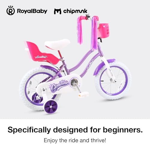 Image of Chipmunk Kids Bike Toddlers 12 14 16 18 Inch Wheel Bicycle Beginners Boys Girls Ages 3-11 Years, Multiple Color Options