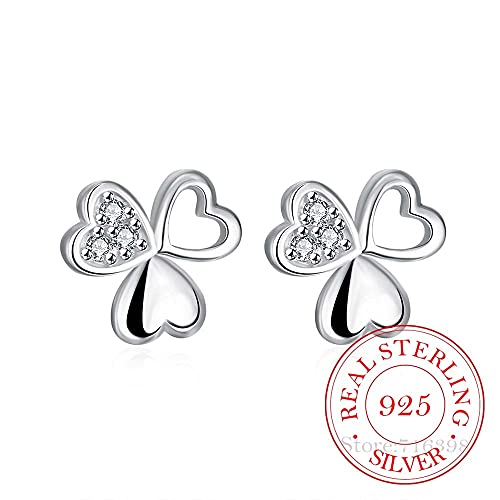 Boucles d'oreilles femme argent cristal clous fleur pour cérémonie