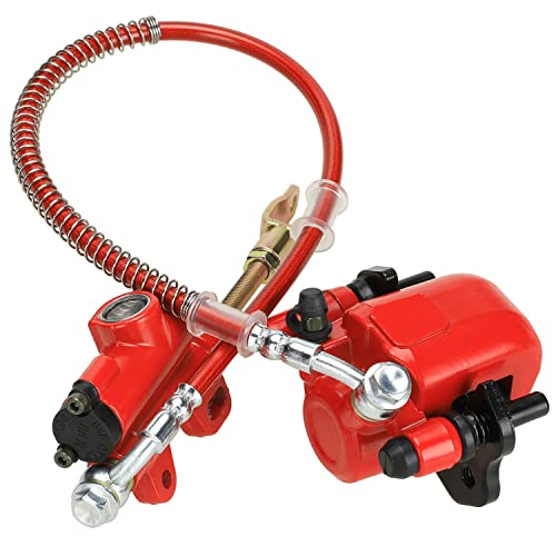 FVRITO Rear Brake Master Cylinder Caliper Assembly for 50cc 70cc 90cc 110cc 125cc Taotao Boulder B1 Coolster 3050HD 3050C 3125R Peace motorsports Quad Chinese ATV Kids 4wheeler Scooter Red by FVRITO - Used condition - Image 9