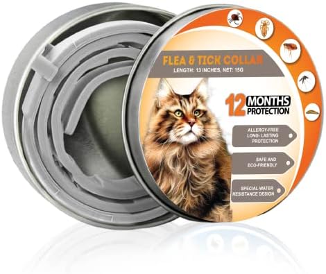 12-Months Dog Flea Collars Fit Dogs - 25 Inches Flea Collars for Dogs - Effective Flea Treatment for Dogs - Waterproof Dog Flea Collar - Dog Flea Treatment from 100% Essential Oils
