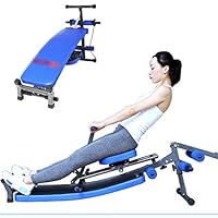 FHKBB Banco de Abdominales Tabla de Abdominales Plegable para el hogar Máquina de Remo de Entrenamiento Abdominal Multifuncional Equipo de Fitness Unisex Banco de Entrenamiento Ajustable