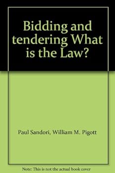 Hardcover Bidding and Tendering: What Is the Law? Book