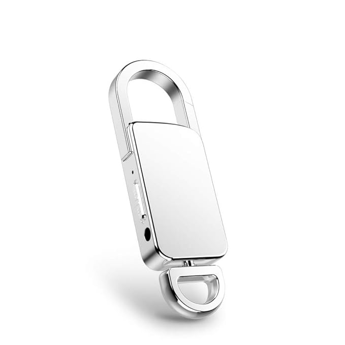 TECHNOVIEW Mini Spy Voice Recorder Min Keychain Hidden 8GB USB Sound