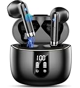 Auriculares Inalámbricos Bluetooth 5.4, 2026 Auriculares Bluetooth con HiFi Estéreo 56H, 4 ENC Mi...