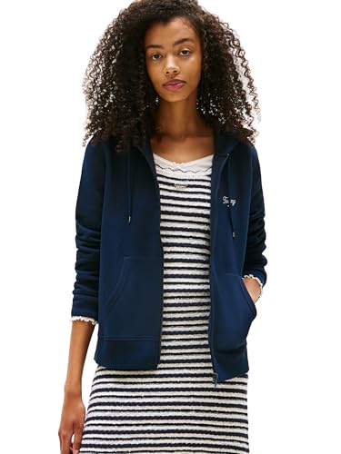 Sweatshirt à capuche femme avec cordon ajustable et zip