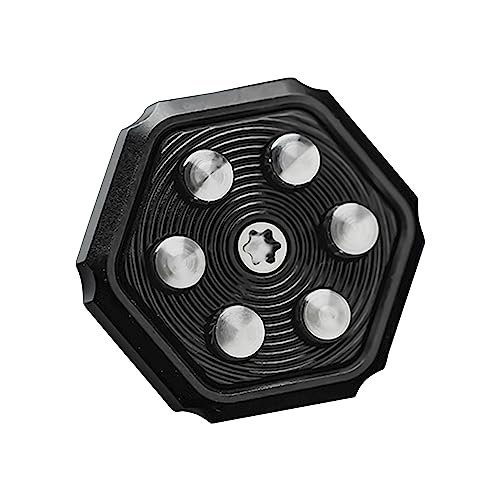 WANERSEN Gun Bolt Push Egg Fidget Slider Finger Spinner Toy Haptic Coin PPB Decompression Toy for Adults,Titanium Black Accessories