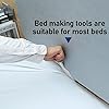 iayokocc Bed Sheet Tool, Extra Long Bed Sheet Tool for Making Bed, Keep Sheets in Place Bed Maker Tool to Help Protect Your Back, Mattress Lifter Wedge for Sheet Changing(Color:Milky)