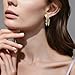 Emibele Gold Huggie Dangle Earrings for Women, Non Tarnish 14K Gold Plated Triple Hoop Drop Earrings with Cubic Zirconia, Trendy Hypoallergenic Long Chain Huggie Earrings Fashion Jewelry Gifts