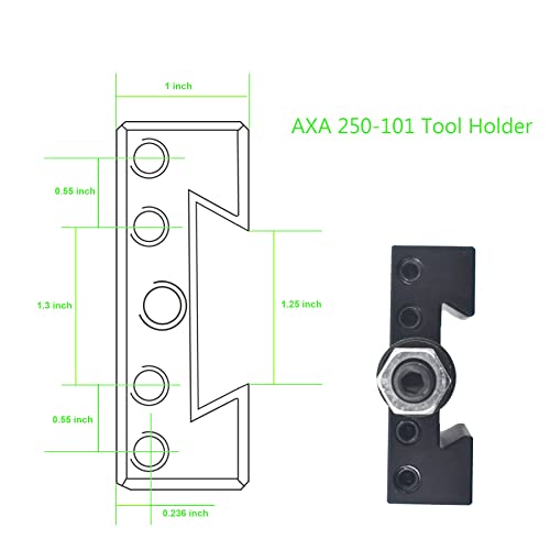 marddpair 4 peças de suporte de ferramenta de torneamento AXA 250-101 de troca rápida suporte de vir