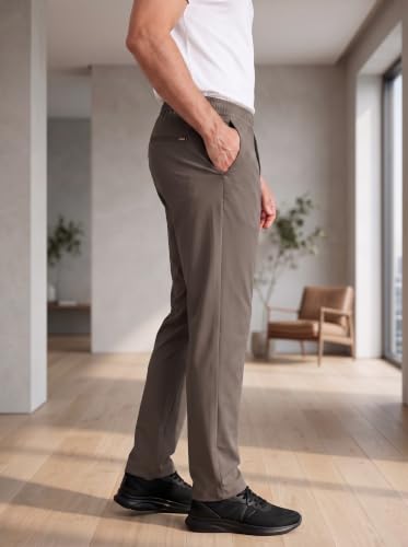 Image of SaintX Men's 4-Way Stretchable Athleisure Pants | Sweat Wicking Fabric | Slim Fit | Active - Sports Wear | Travel, Lounge & Casual Wear | Stylish Back Zipper Pocket | Available in Plus Size (ST06)
