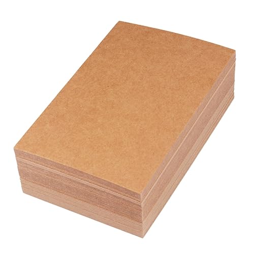 GARIOUANS 200PCS Blank Kraft Paper Postcards DIY Creative Greeting Cards