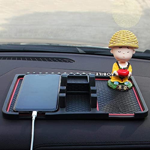 Image of Car Accessories Car Dashboard Phone /Key /Pen /Coin /Remote /Phone Navigation Holder Non-Slip Mat for Car and Office use, Silicone, (Car Mat Holder)