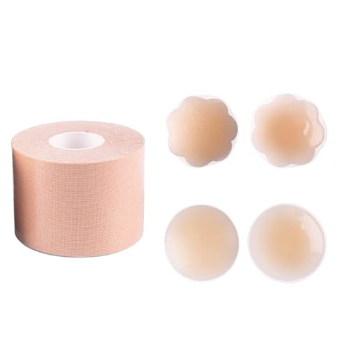 Sutiã adesivo de cor nua rolo de fita boob | Body Tape para vestidos sem alças sem costas, vestidos