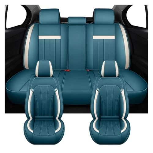 Housses de siège auto universelles en cuir PU bleu pour Mazda Axela CX5 6