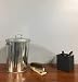 Kraft Klub, Inc. 7.5'' Galvanized Tin Waste Bin with Lid