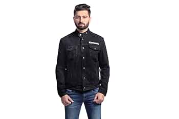 ジャケット・アウター YMT Kawasaki Denim Jacket BLACK-M : Amazon.in: Clothing