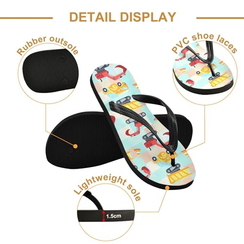 Burbuja Trucks Flip Flops for Women Men, Soft Thong Sandals Rubber Slippers for Pool Beach Essentials3