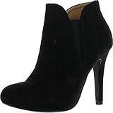 Bella Marie Kendall Women's Classic Chelsea style Round Toe Elastic Gore high heel Ankle Boots Booties Black 8